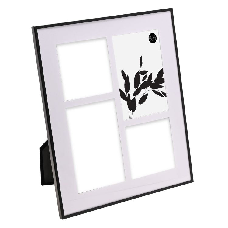 Photoframesandart Black Metal Collage Frame | 4 Apertures