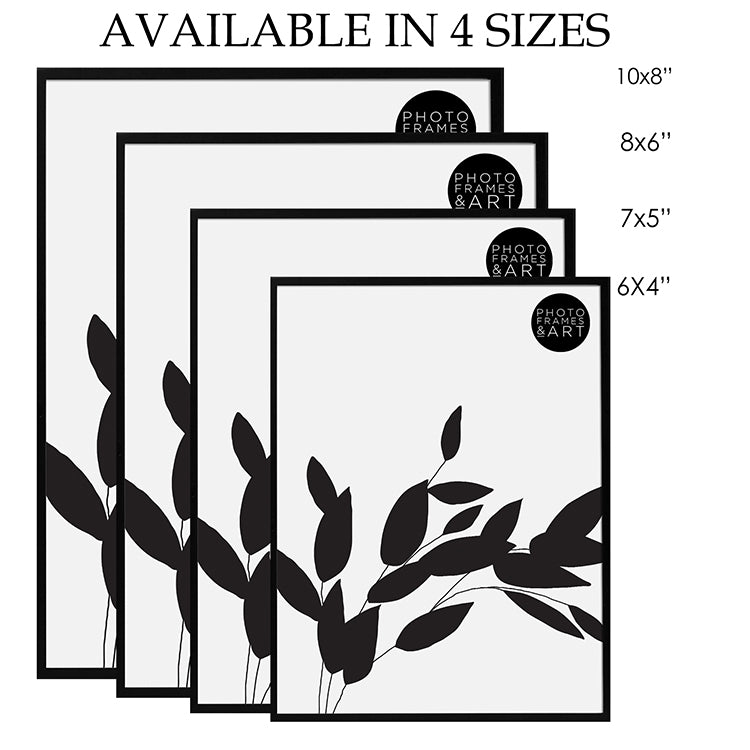 photoframesandart Black Metal Fine Photo Frame | Available in 4 Sizes