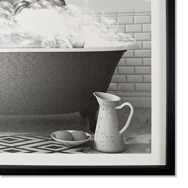 Photoframesandart Black & White Funny Animal Bathroom Canvas | Elephant