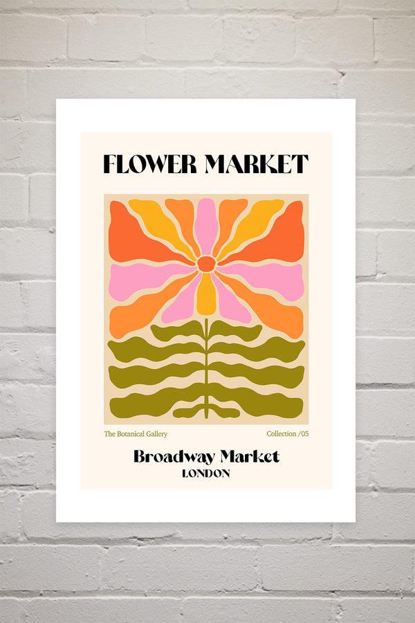 Photoframesandart Broadway Market Flower Market | Luxe Poster Co