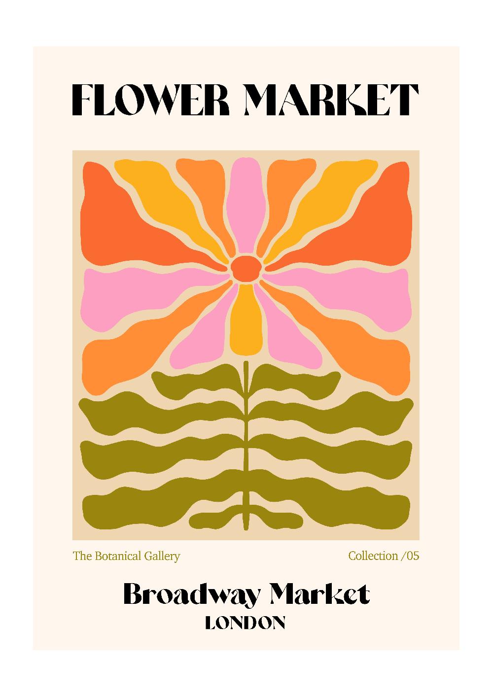 photoframesandart Broadway Market Flower Market | Luxe Poster Co