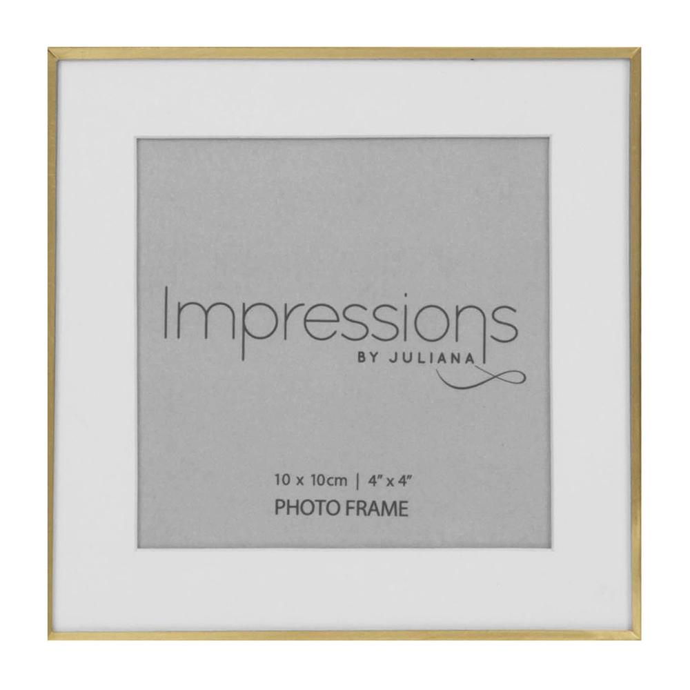 Photoframesandart Brushed Brass Fine Gold Photo Frames | 4 Sizes Available
