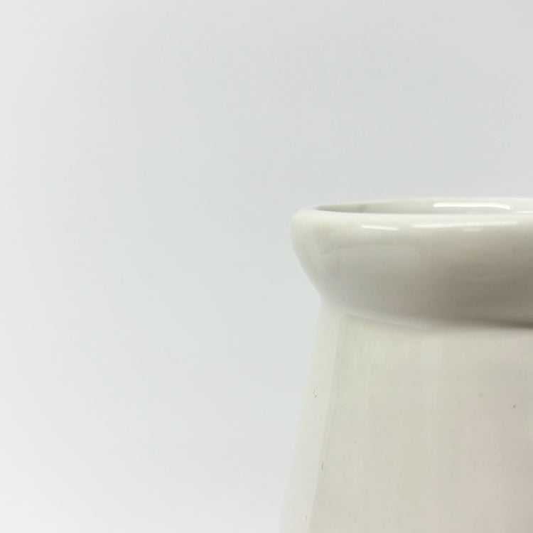 Photoframesandart Ceramic Bottle Vase With Heart | White