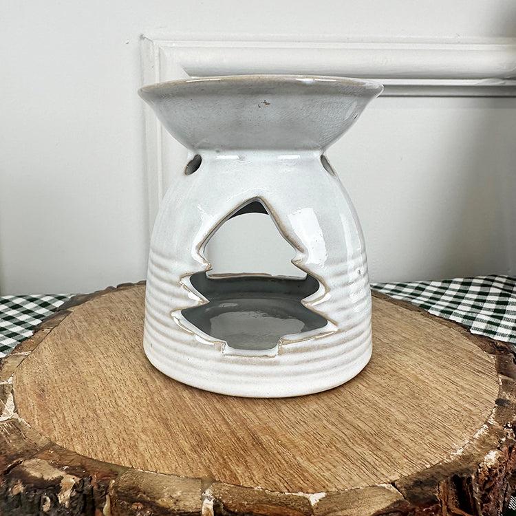 Photoframesandart Ceramic Christmas Wax Melt Burner | Tree
