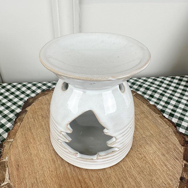 Photoframesandart Ceramic Christmas Wax Melt Burner | Tree