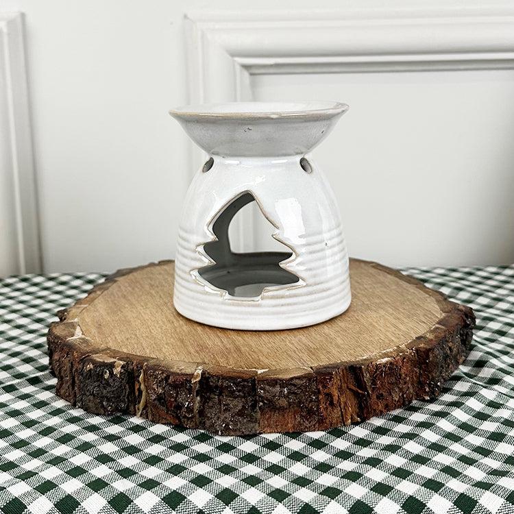 photoframesandart Ceramic Christmas Wax Melt Burner | Tree