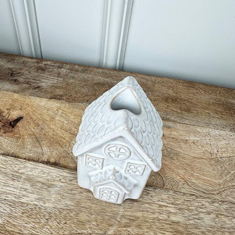 Photoframesandart Ceramic Houses Candle Holders | Set Of 2