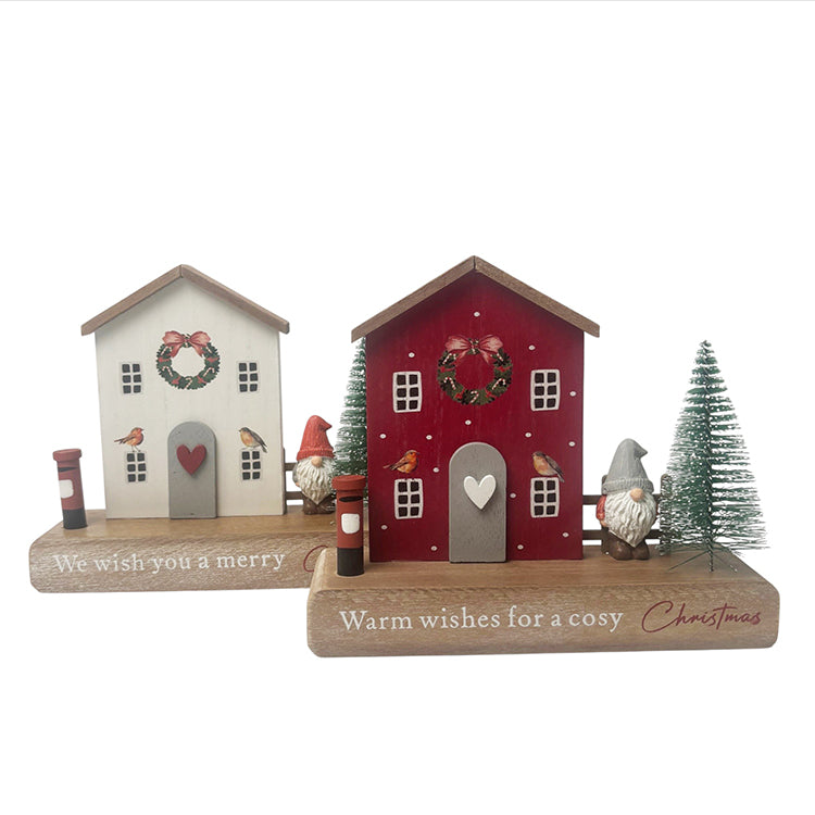photoframesandart Christmas House with Gonk | Red or White