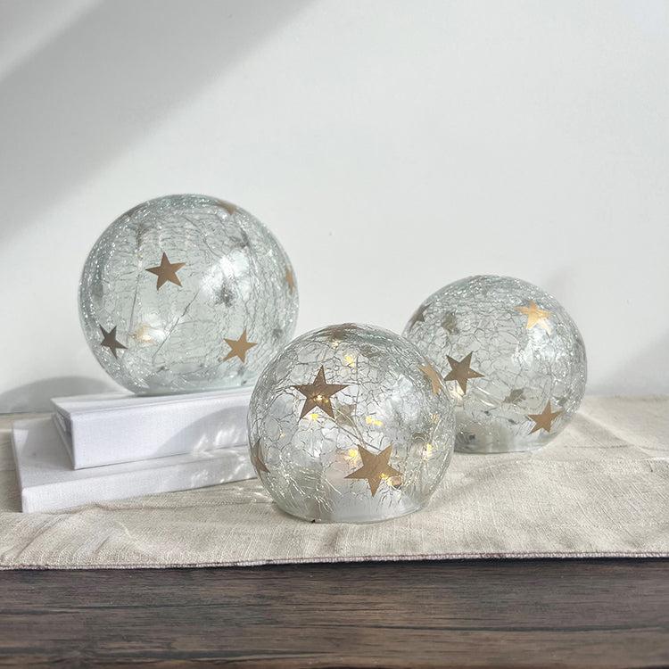 photoframesandart Christmas LED Glass Etched Ball | 3 Sizes Available