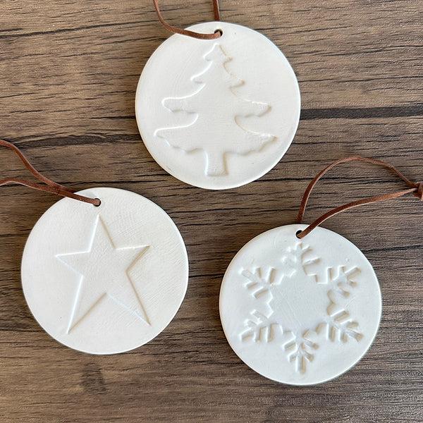 Photoframesandart Circle Ceramic Tree Decorations | Set Of Three