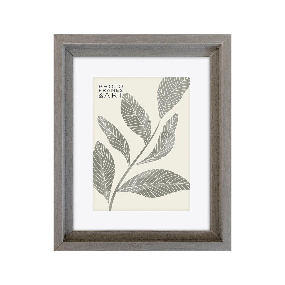 photoframesandart Everyday 10x8 Photo Frame With Mount | Hoxton Grey