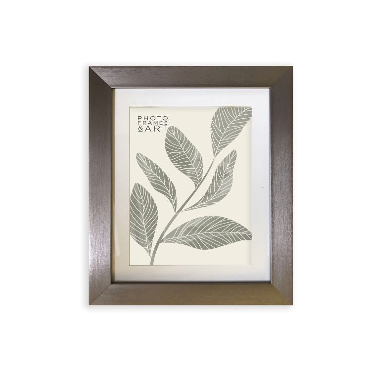 photoframesandart Everyday 10x8" Photo Frame With Mount | Milano Silver