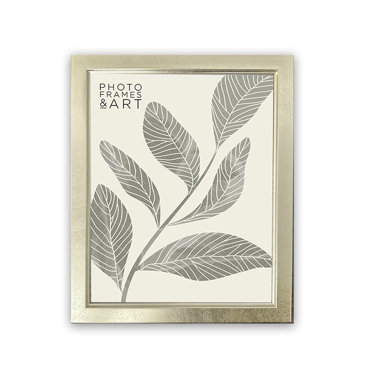 photoframesandart Everyday 10x8 Picture Frame | Classic Champagne Silver