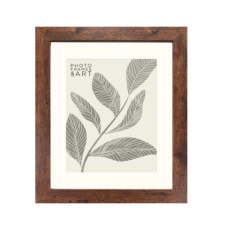 photoframesandart Everyday 12x10" For 9x7" Photo Frame | Rustic Wood Effect