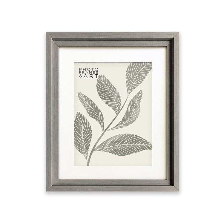 photoframesandart Everyday 12x10 Photo Frame With Mount | Hoxton Grey