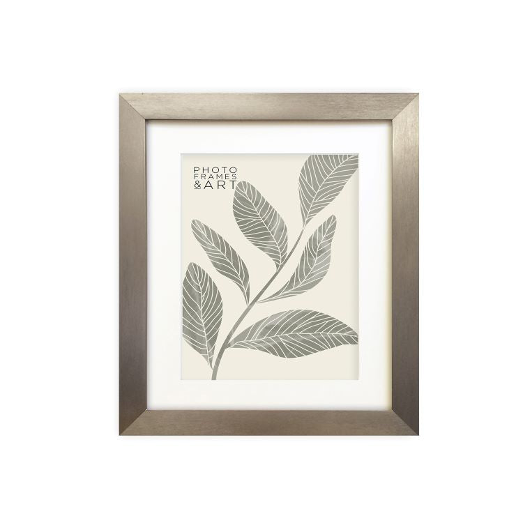 photoframesandart Everyday 12x10" Photo Frame With Mount | Milano Silver