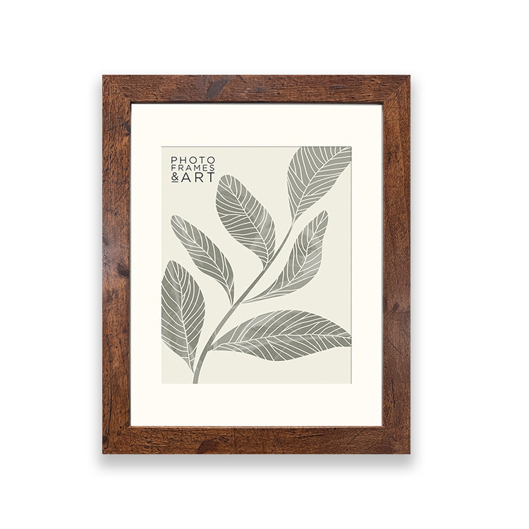 photoframesandart Everyday 14x11" For 10x8" Photo Frame | Rustic Wood Effect