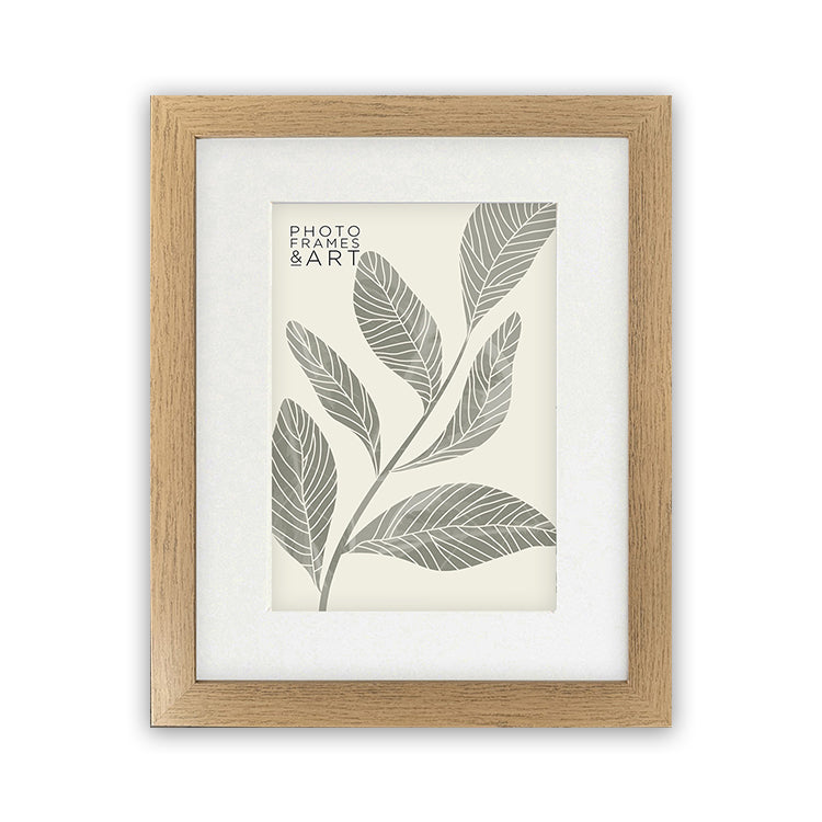 photoframesandart Everyday 14x11" Photo Frame With Mount | Milano Oak Effect