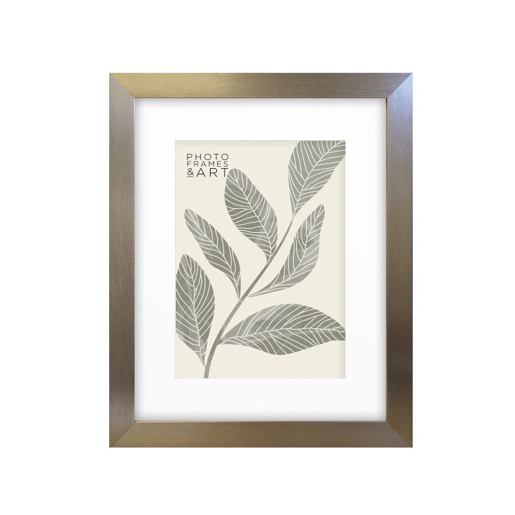 photoframesandart Everyday 14x11" Photo Frame With Mount | Milano Silver