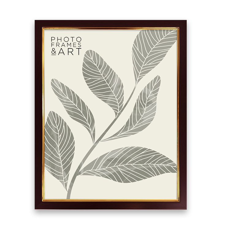 photoframesandart Everyday 14x11 Picture Frame | Classic Mahogany Effect