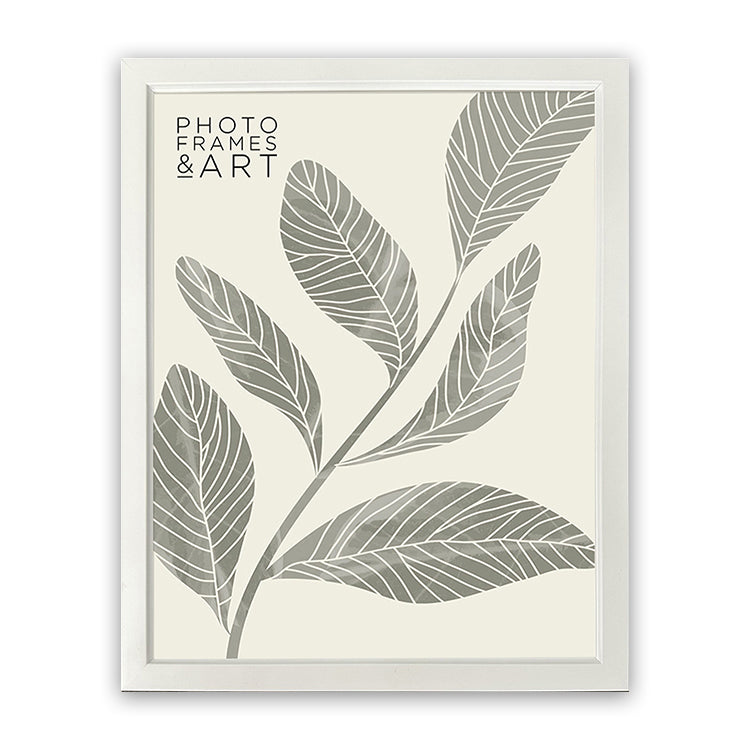 photoframesandart Everyday 14x11 Picture Frame | Classic White