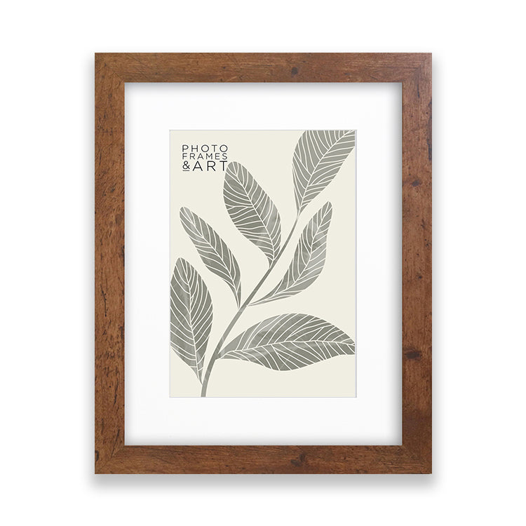 photoframesandart Everyday 16x12" For 12x8" Photo Frame | Rustic Wood Effect