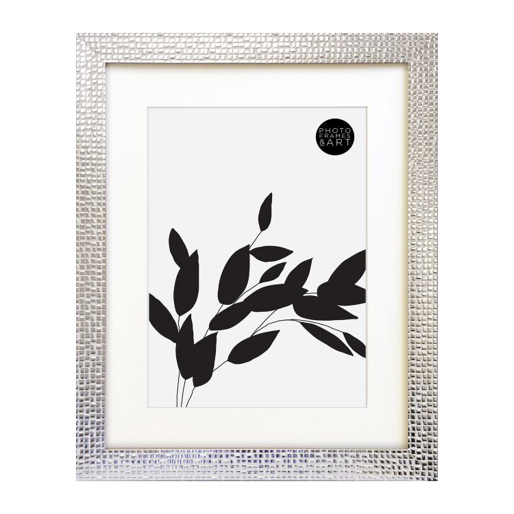 photoframesandart Everyday 16X12" Photo Frame With Mount | Henley Chrome