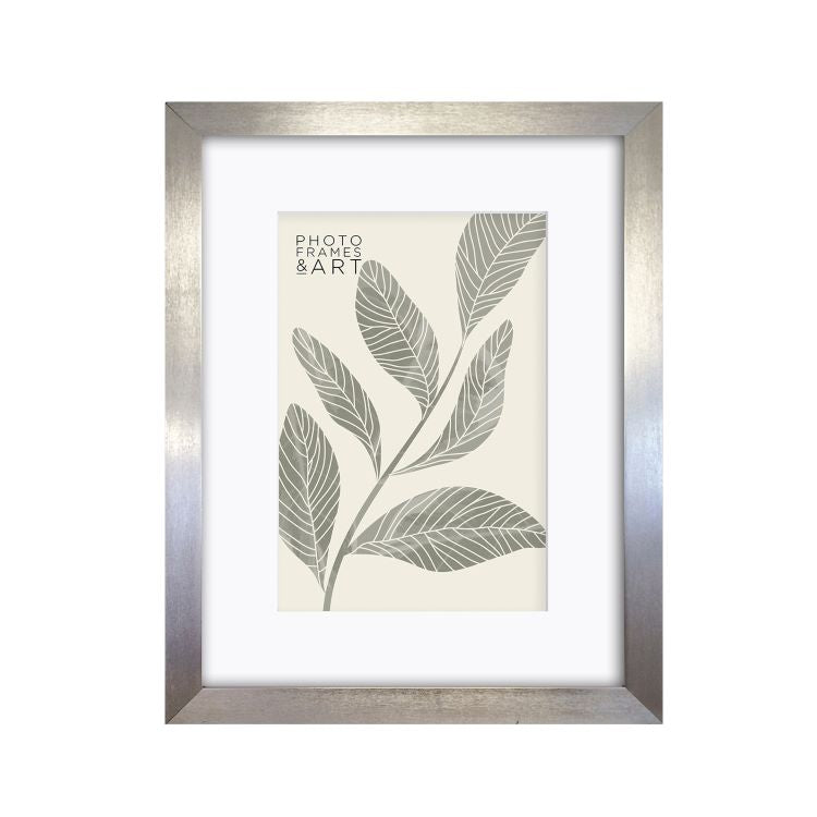 photoframesandart Everyday 16X12" Photo Frame With Mount | Milano Silver