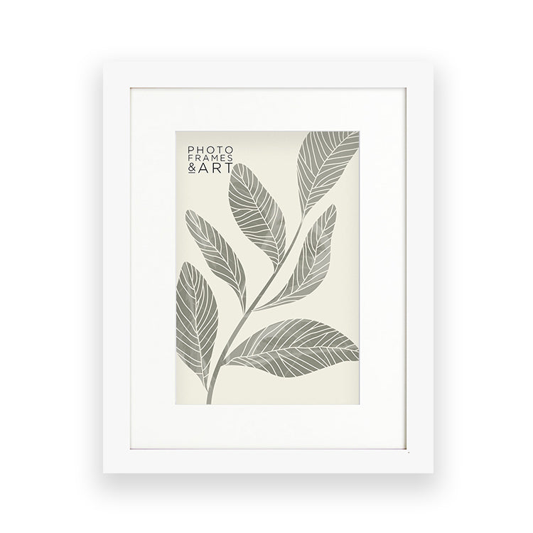 photoframesandart Everyday 16X12" Photo Frame With Mount | Milano White