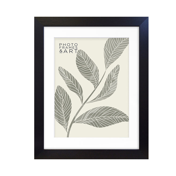 photoframesandart Everyday 20x16" Photo Frame With Mount | Milano Black