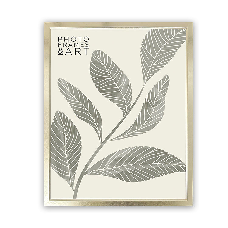 photoframesandart Everyday 20x16 Picture Frame | Classic Champagne Silver