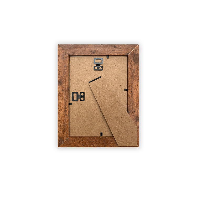 Photoframesandart Everyday 6x4" Photo Frame With Mount | Rustic Wood Effect