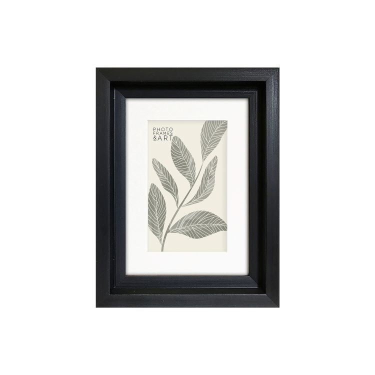 photoframesandart Everyday 7x5 Photo Frame With Mount | Hoxton Black