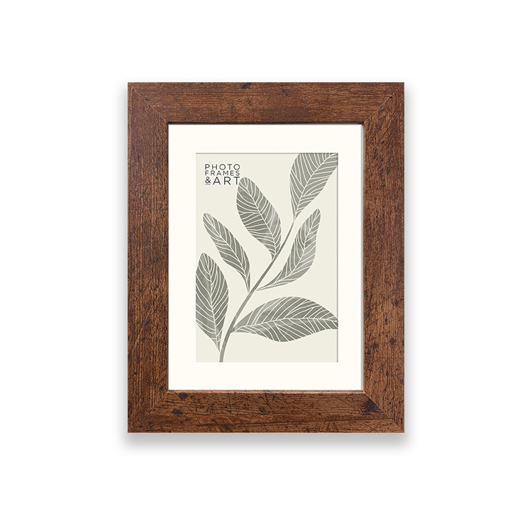 photoframesandart Everyday 8x6" For 6x4" Photo Frame | Rustic Wood Effect