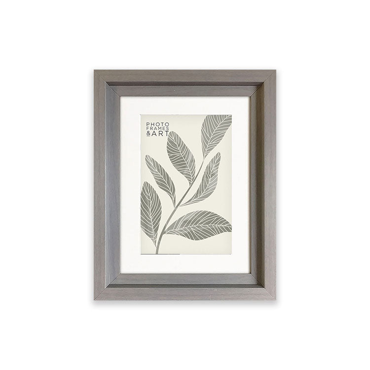 photoframesandart Everyday 8x6 Photo Frame With Mount | Hoxton Grey