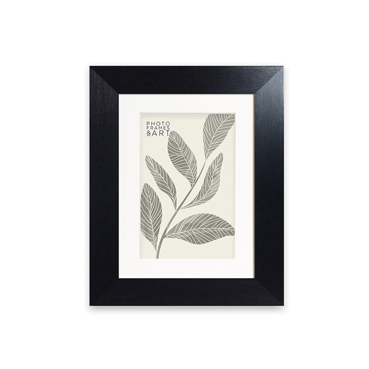 photoframesandart Everyday 8x6 Photo Frame With Mount | Milano Black photoframesandart Everyday 8x6 Photo Frame With Mount | Milano Black