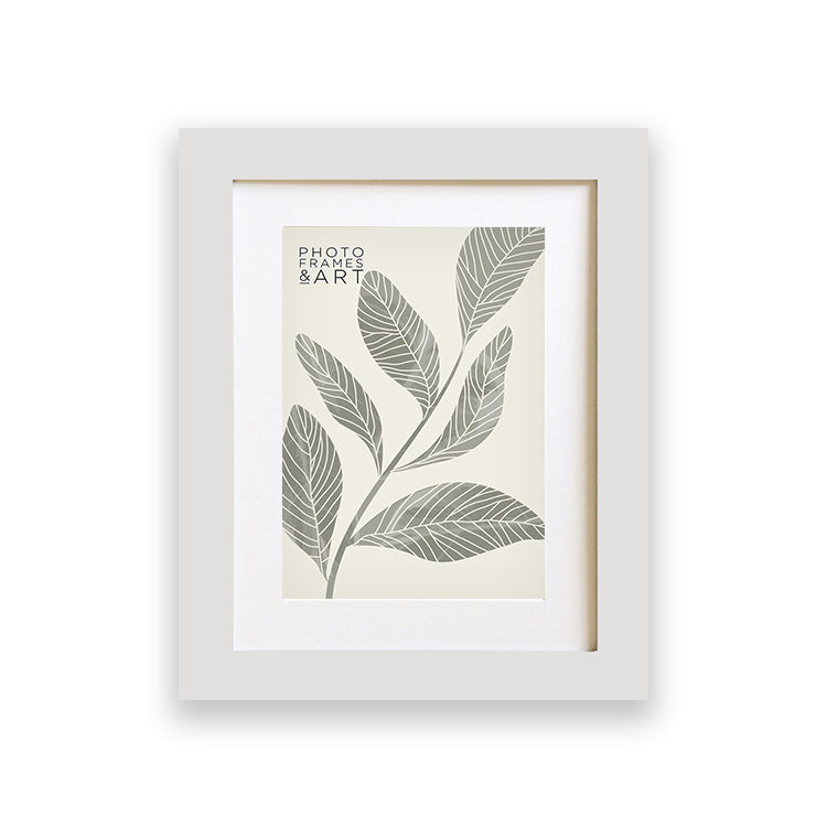 photoframesandart Everyday 9x7 Photo Frame With Mount | Milano White