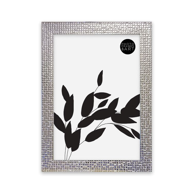 photoframesandart Everyday A4 Photo Frame With Mount | Henley Chrome