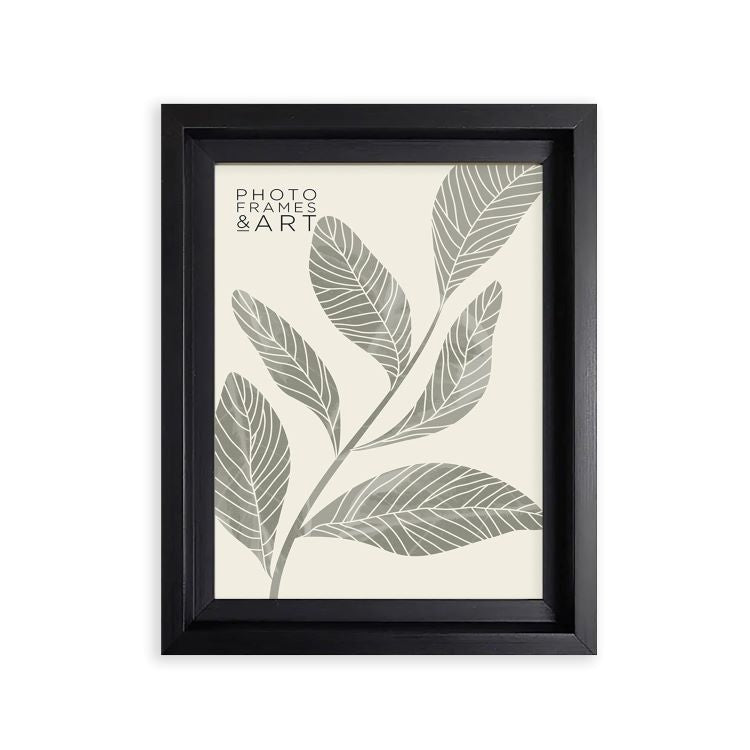 photoframesandart Everyday A4 Photo Frame With Mount | Hoxton Black