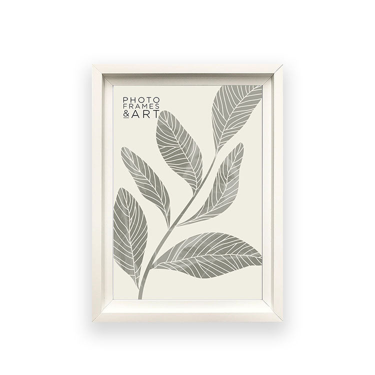 photoframesandart Everyday A4 Photo Frame With Mount | Hoxton White