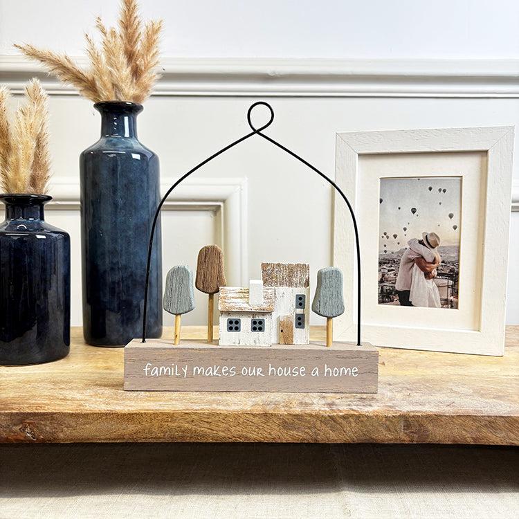 Photoframesandart Family Makes Our House A Home | Wooden Ornament