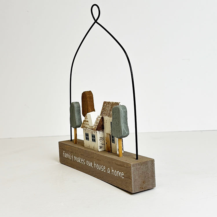 Photoframesandart Family Makes Our House A Home | Wooden Ornament