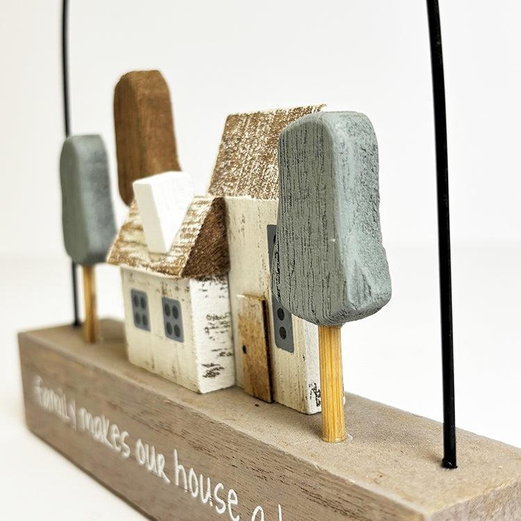 Photoframesandart Family Makes Our House A Home | Wooden Ornament