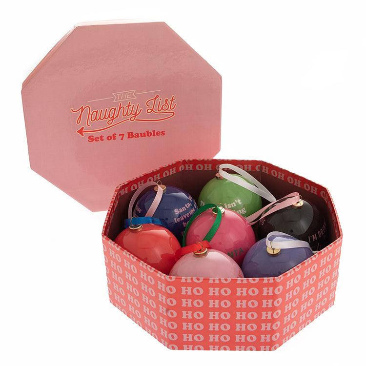 photoframesandart Funny Christmas Baubles | Set of Seven