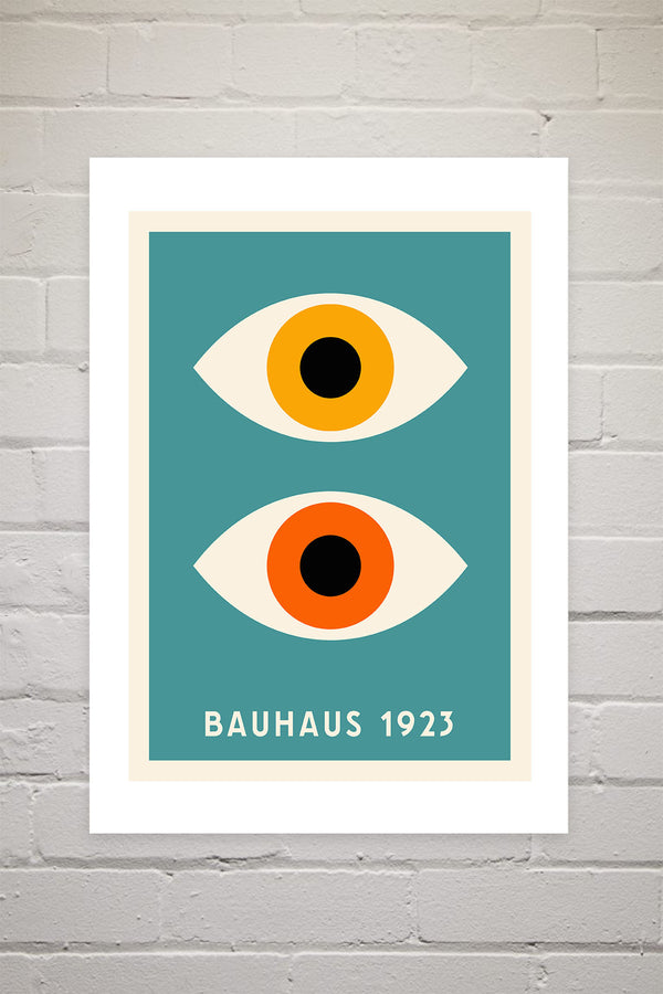 Photoframesandart Geometric Eyes Bauhaus | Luxe Poster Co