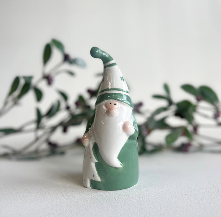Photoframesandart Green Ceramic Christmas Decoration | Santa Or Reindeer