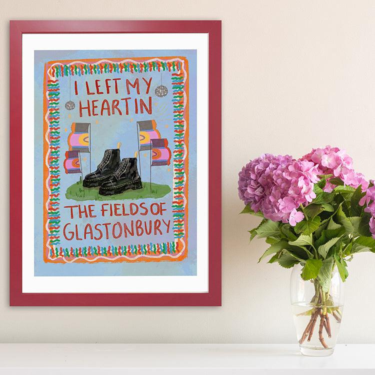 photoframesandart I Left My Heart In The Fields Of Glasto | Illustrated By Weezy