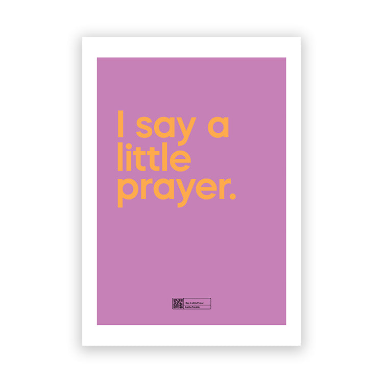 photoframesandart I Say A Little Prayer by Say It With Songs