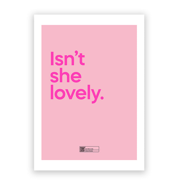 Photoframesandart Isn't She Lovely By Say It With Songs