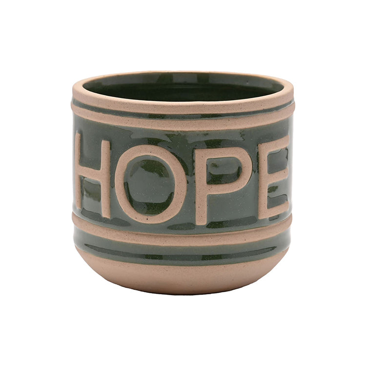 Photoframesandart Love And Hope Ceramic Planters | Set Of 2